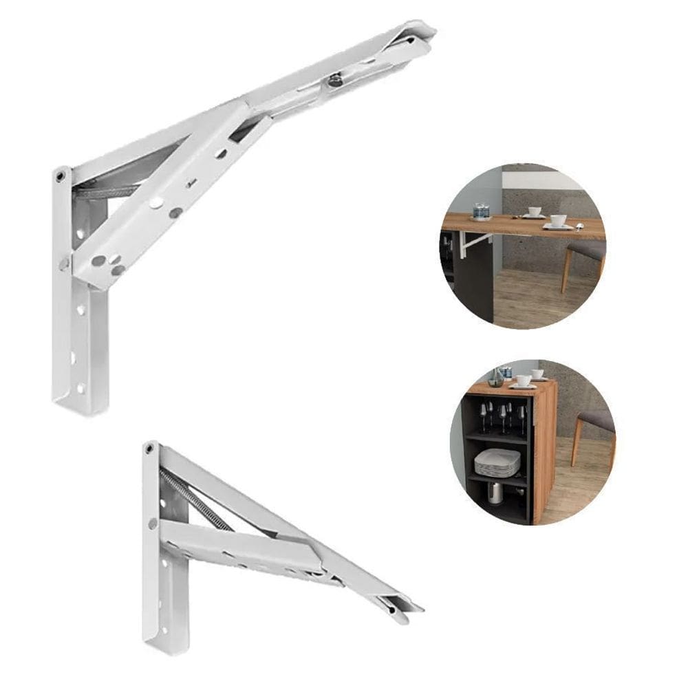 Suporte Dobrável Branco 400mm Hardt