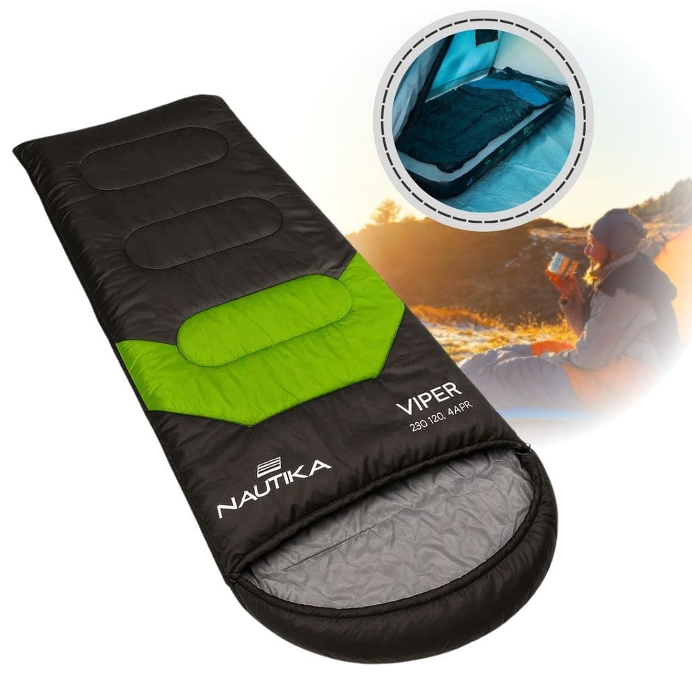 Saco De Dormir Viper Nautika 5 A 12ºc Capuz E Impermeável
