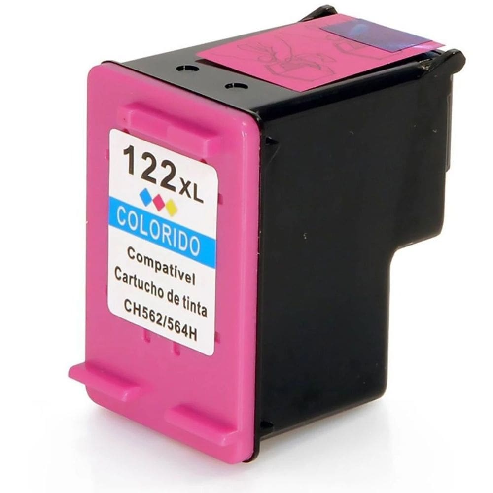 Cartucho de Tinta Colorido Compatível com 122xl 122 para Deskjet 1000 J110a 2000 J210a 2050 J510a 3050 J610a 12ml