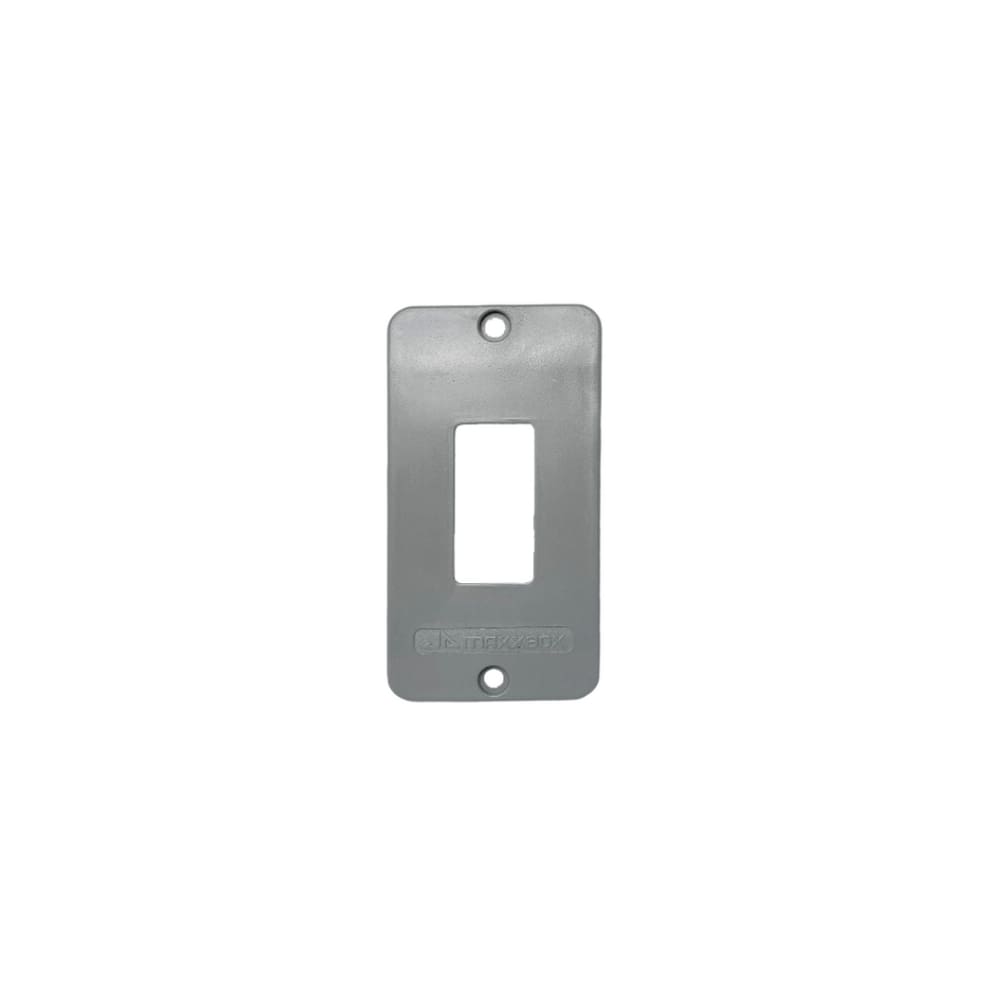 PLACA PVC 1 TECLA 3/4” CINZA - MAXXBOX