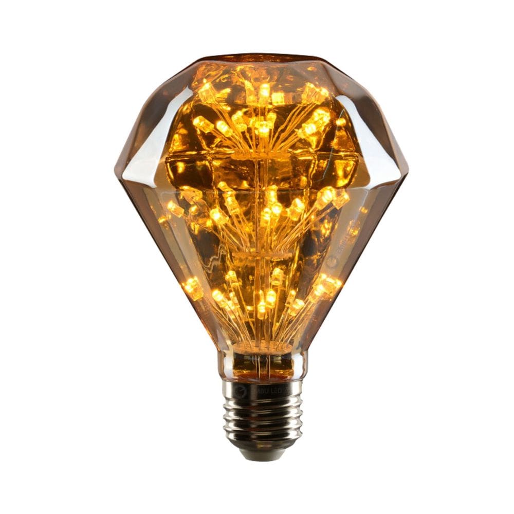 Lâmpada De Filamento Led Allstar Diamante G95 3W 2200K E27 Bivolt - Embu Led