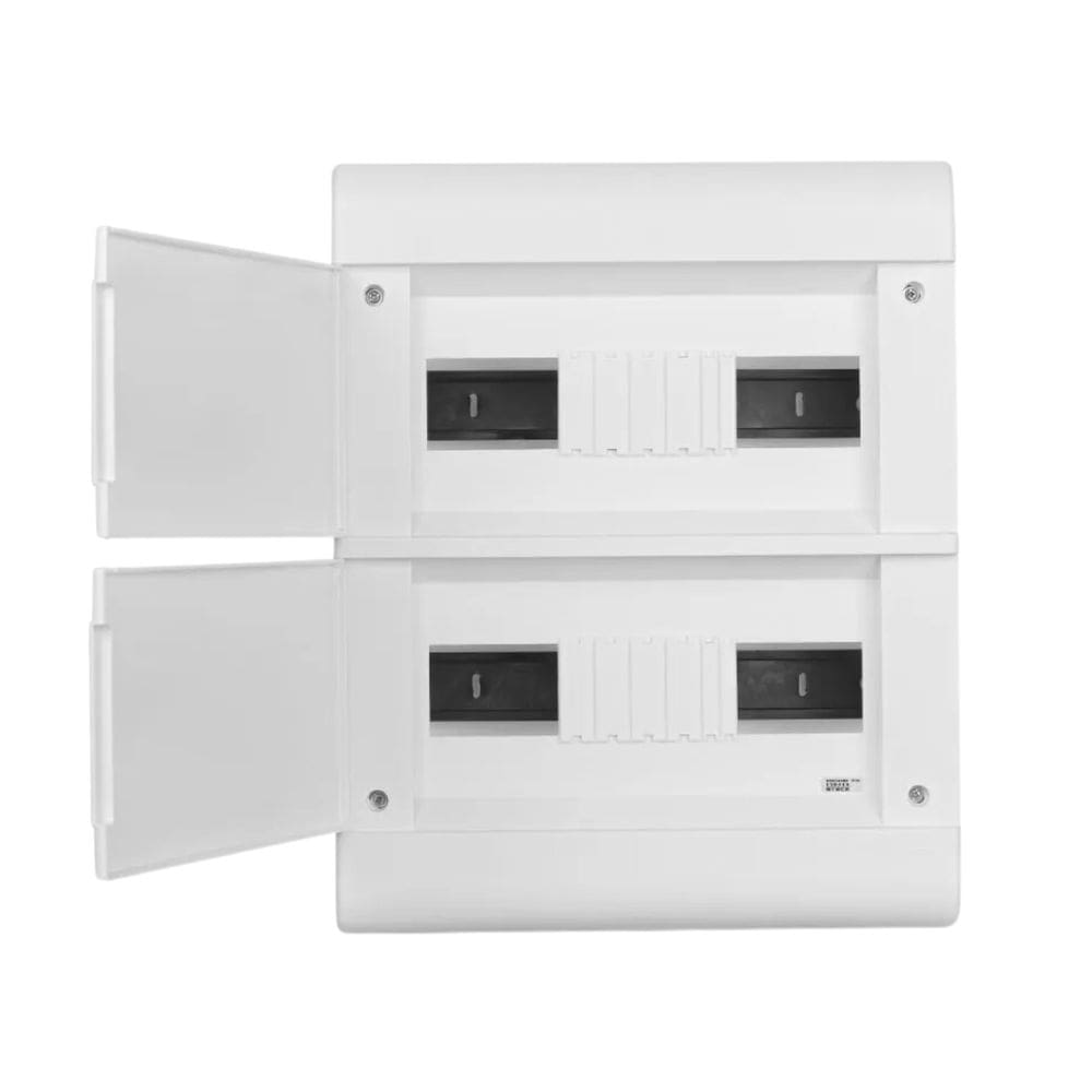 Quadro De Distribuicao Embutir Tampa Branca 24 Minidisjuntores - Steck