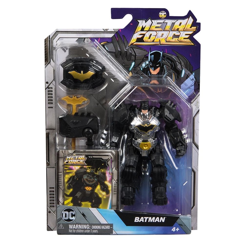 Dc Comics, Boneco Batman Articulado 10cm Metal Force