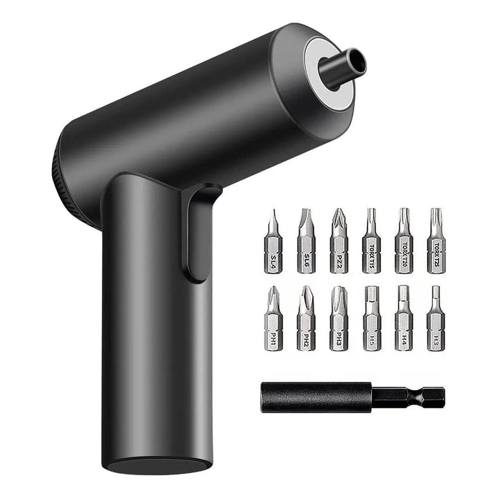 Parafusadeira Elétrica Com Caixa De Armazenamento Da Broca