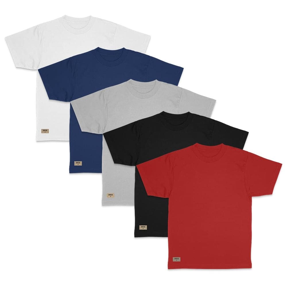 Kit Masculino de Camisetas Tendência da Marca Di Nuevo 5 Unidades