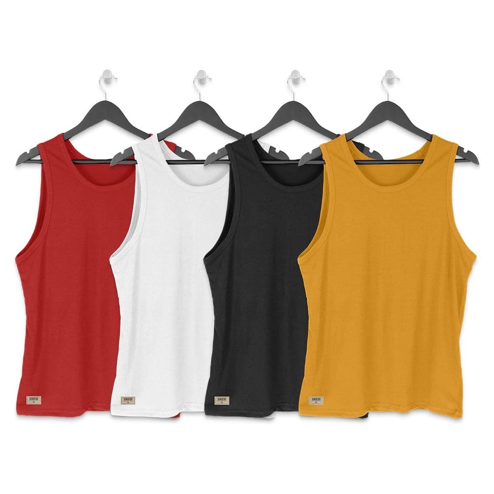 4 Regatas Masculinas em Algodão para o Dia a Dia