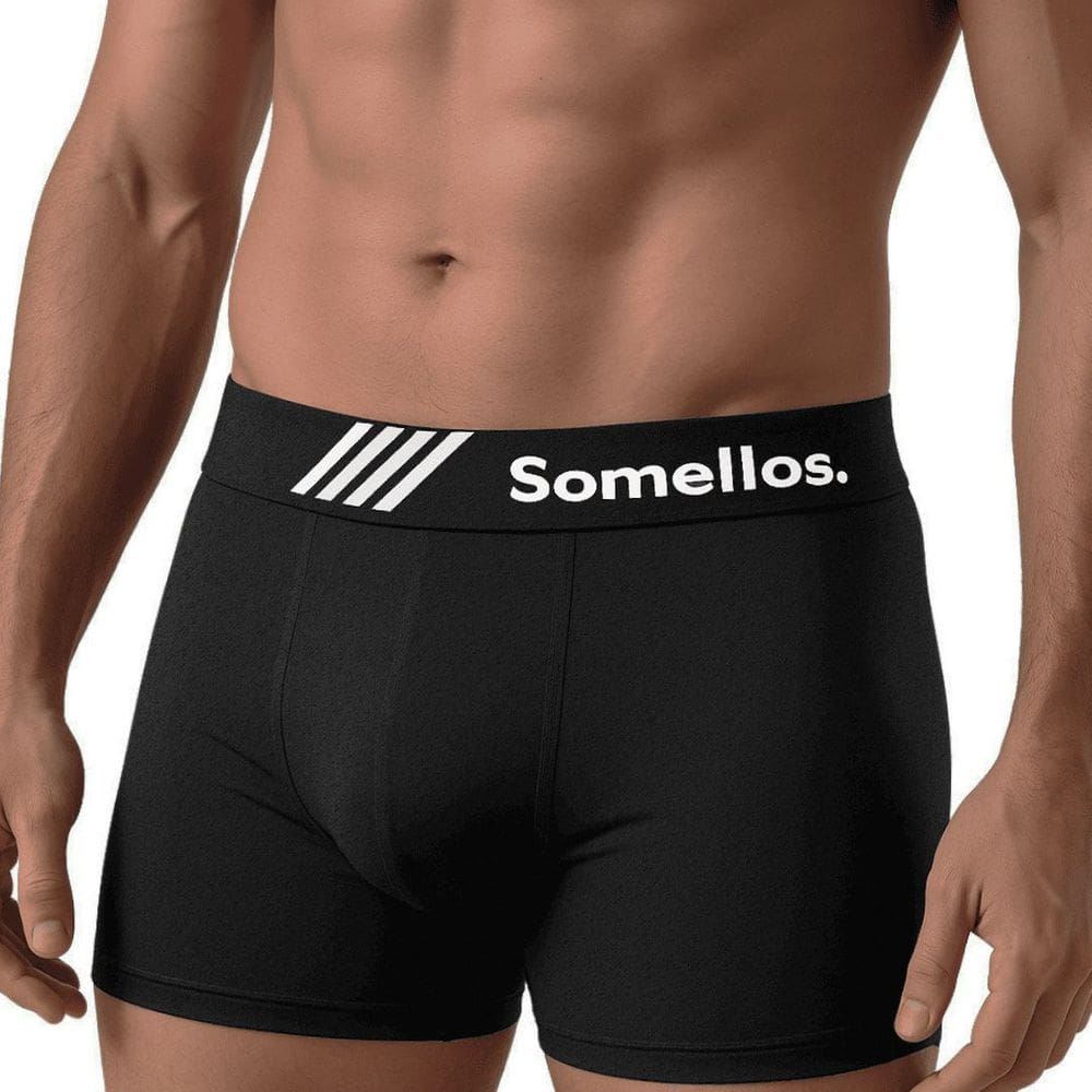 Cueca Boxer Somellos Masculina Cotton Premium Confortável