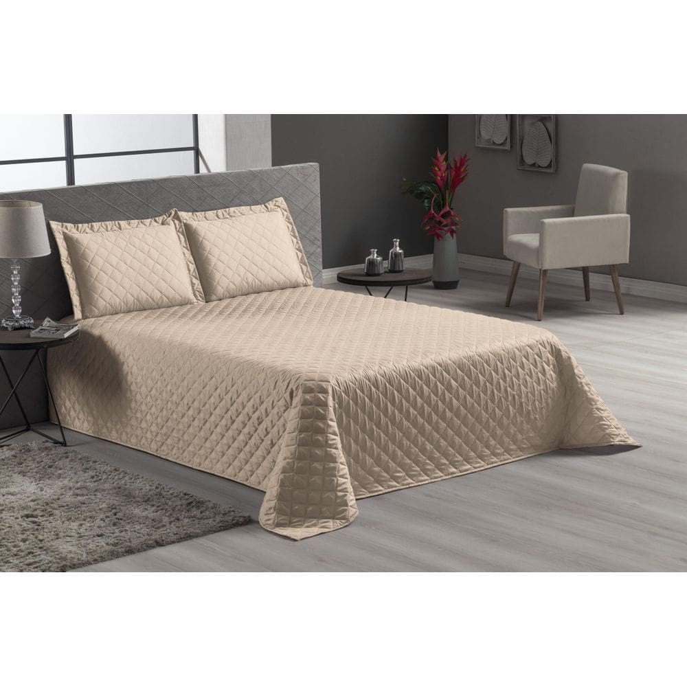 Kit Jogo De Cama Avelã Casal Padrão 3 Peças Luxo Veneza