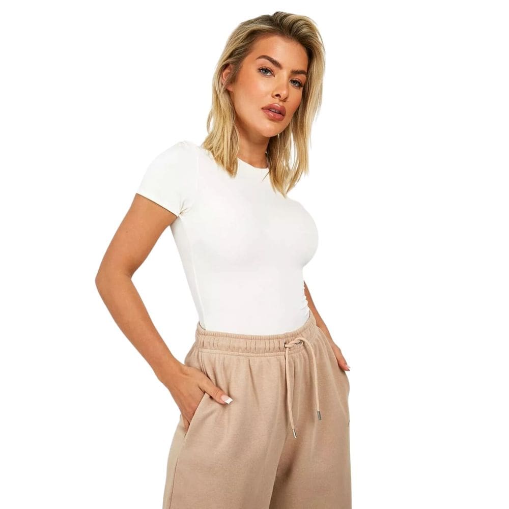 Camiseta Babylook Lisa Algodão Premium Branco