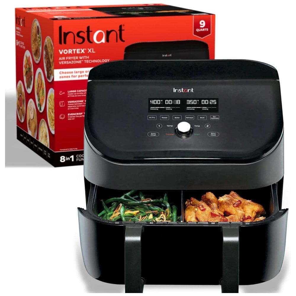 Air Fryer 8 em 1, 8.5L com Painel Digital, Tecnologia EvenCrisp e  2 Configurações Diferentes ao Mesmo Tempo , 110V 1710W, Instant