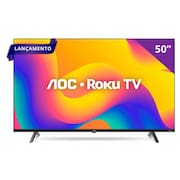 Smart TV AOC 50 Polegadas, DLED, 4K, Roku TV - 50U7045/78G