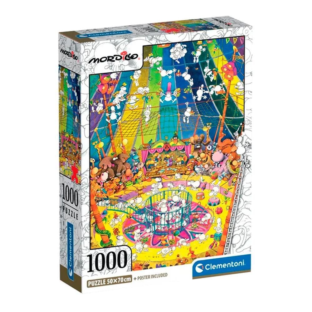 Puzzle 1000 Peças O Circo - Mordillo - Clementoni 39964