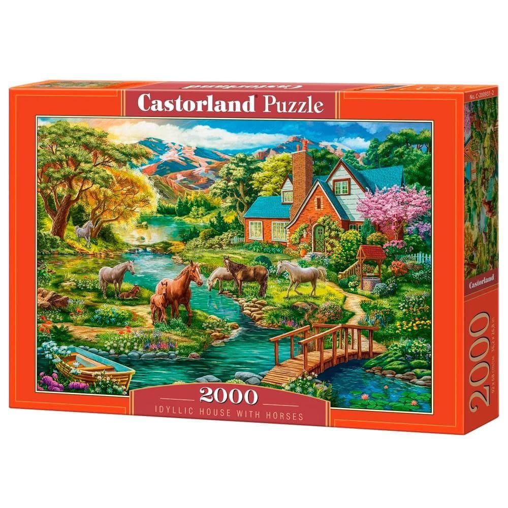 Puzzle 2000 Peças Lugar Paradisíaco - Castorland Importado 2009312