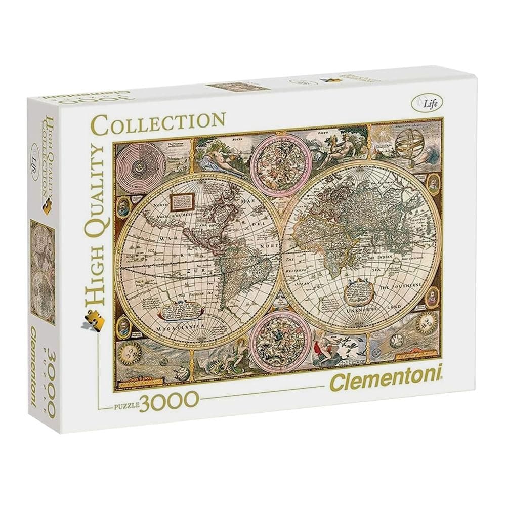 Puzzle 3000 peças Mapa do Mundo - Clementoni 33531 Puzzle 3000 peças Mapa do Mundo - Clementoni - Importado