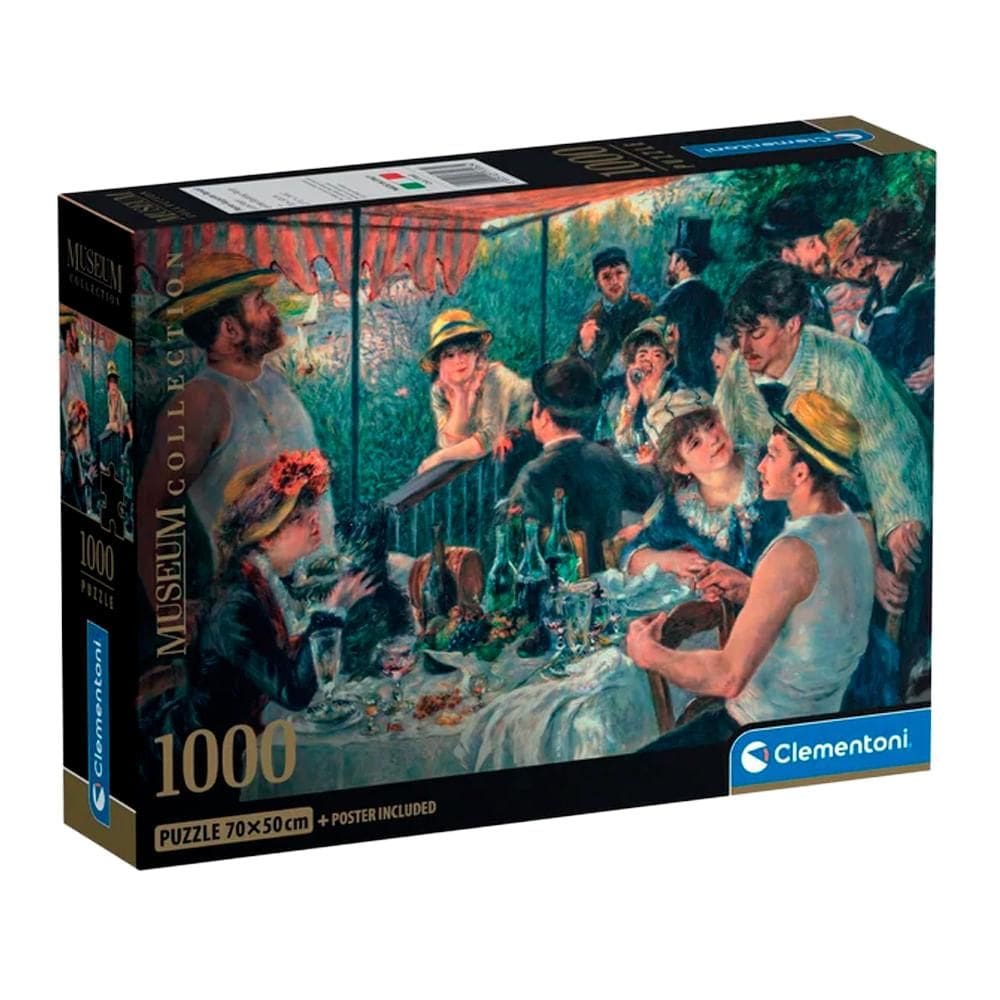 Puzzle 1000 Peças Almoço dos Barqueiros - Renoir - Clementoni 37063 Puzzle 1000 Peças Almoço dos Barqueiros - Renoir - Clementoni
