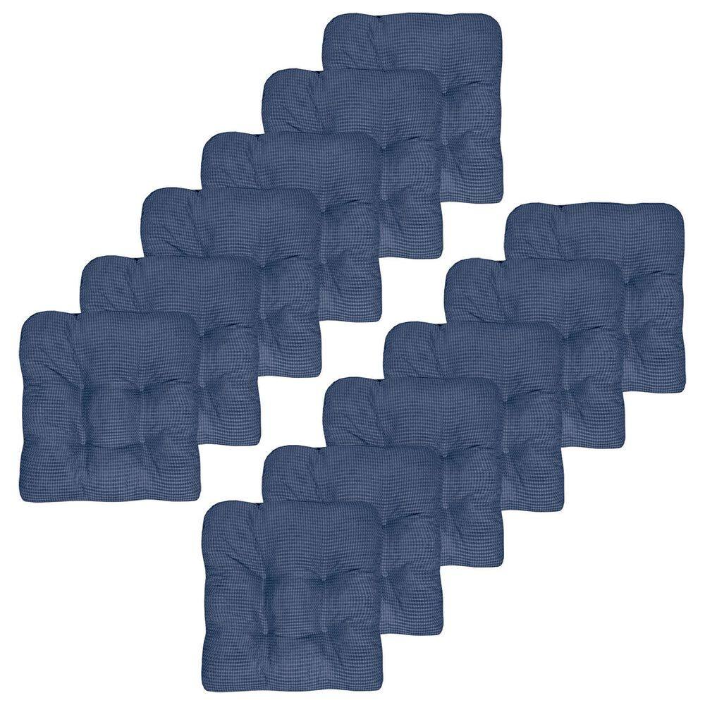 Almofada de cadeira Sweet Home Collection Crushed Memory Foam Navy