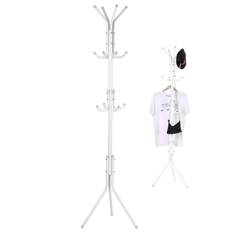 Mancebo Cabideiro Roupa Bolsa Chapeu Arara 9 Ganchos Quarto Sala Entrada Closet Organizaçao Pratico Resistente Multiuso