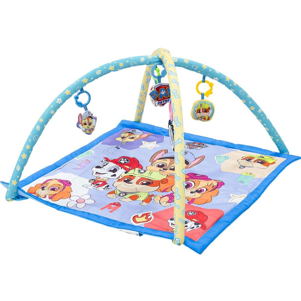 Tapete de Atividades Infantil Educativo Dobrável Patrulha Canina Brinquedo Bebê Conforto Diversão Segurança