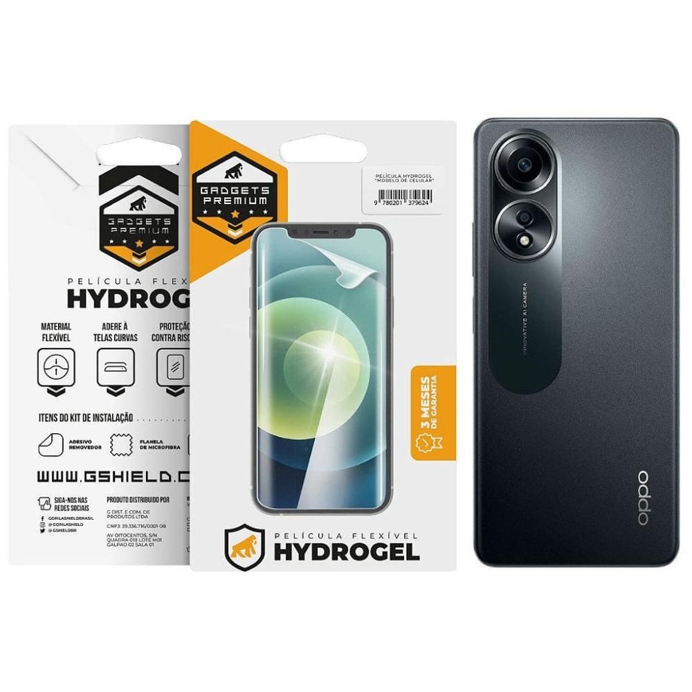 Película para Oppo A58 - Traseira Hydrogel HD - Gshield