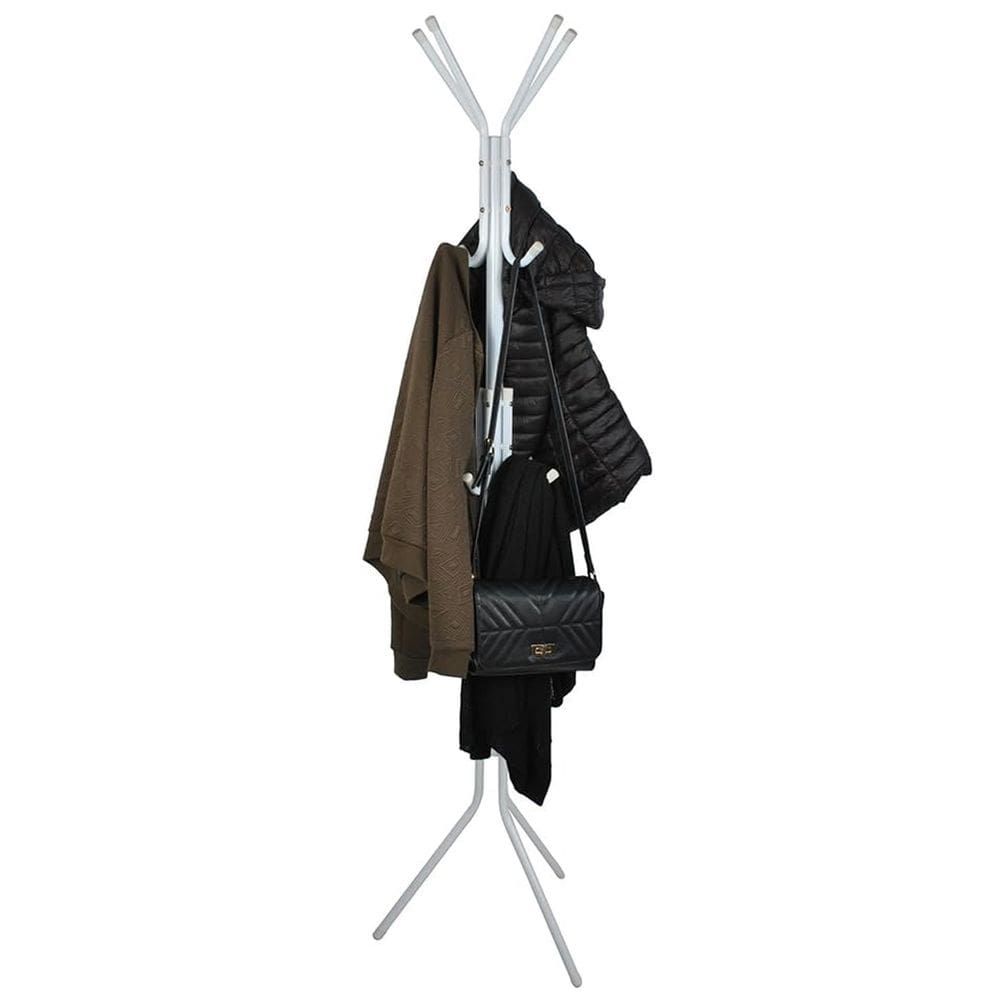 Mancebo Cabideiro Roupa Chapeu Bolsa Arara 9 Ganchos Toalha Casaco Quarto Closet Multiuso Organizaçao Resistente