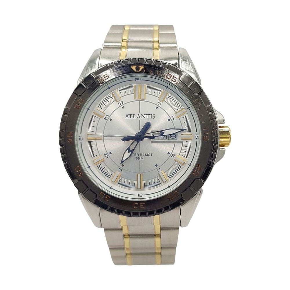 Relógio Atlantis Social Misto Resistente a Água 5atm