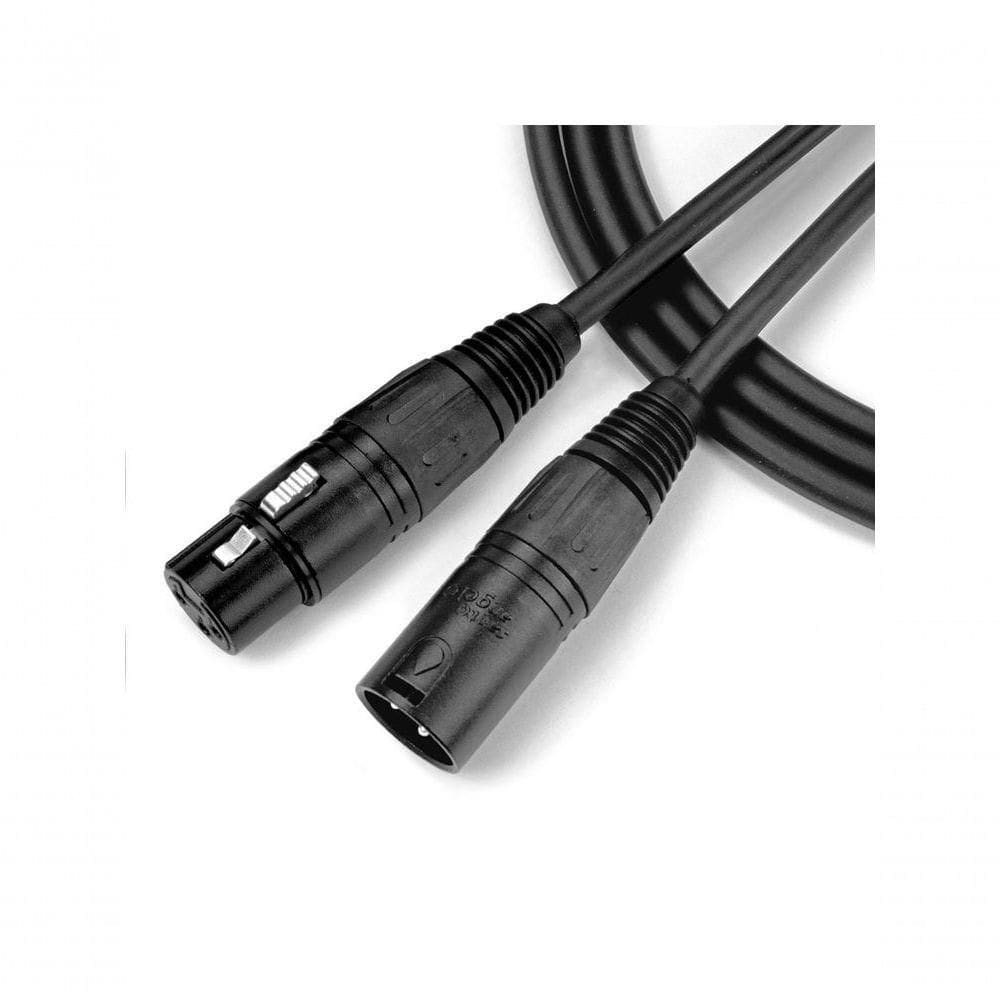 Cabo Para Microfone Xlr Macho - Xlr Femea Ninja Lw 03ft 0,91 Metros Preto