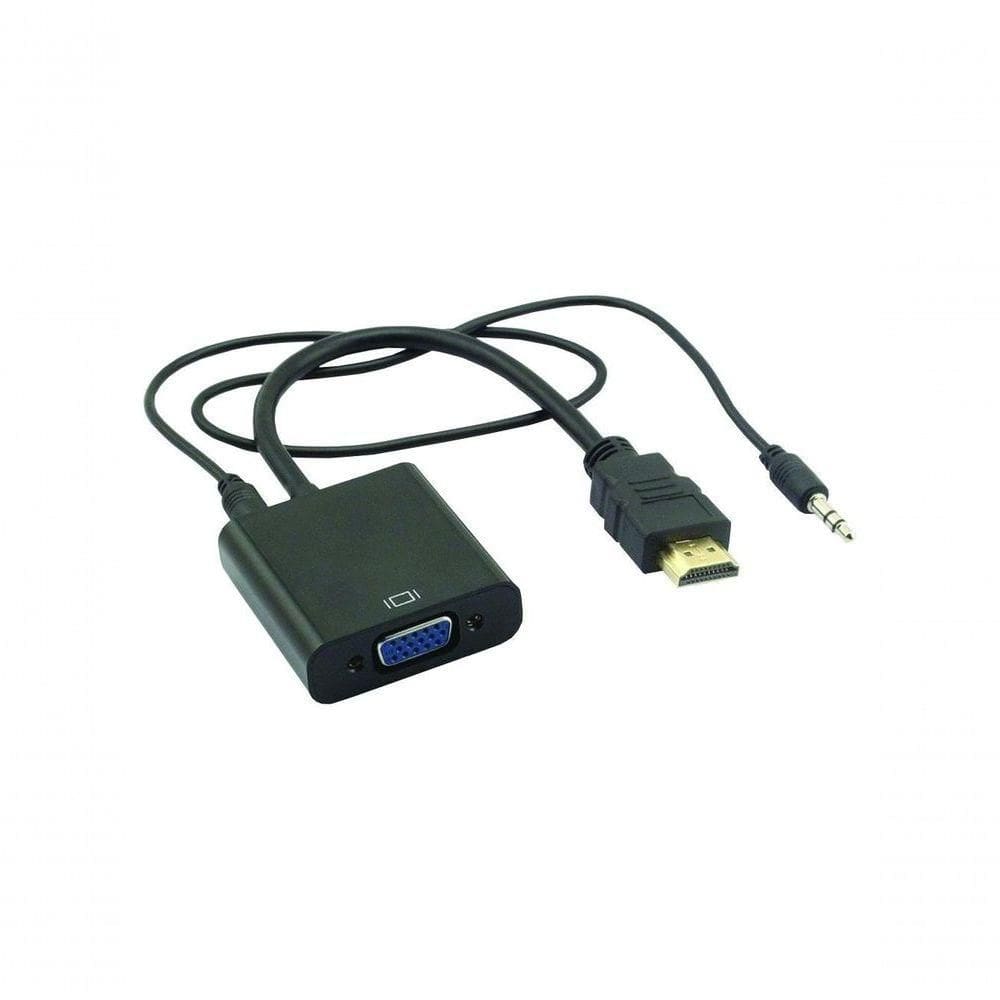 Cabo Conversor Hdmi Para Vga + Cabo De Audio P2 Mxt 1.2.105