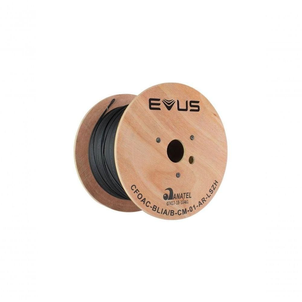 Cabo De Fibra Optica Evus Standard Drop Flat 1km 1fo