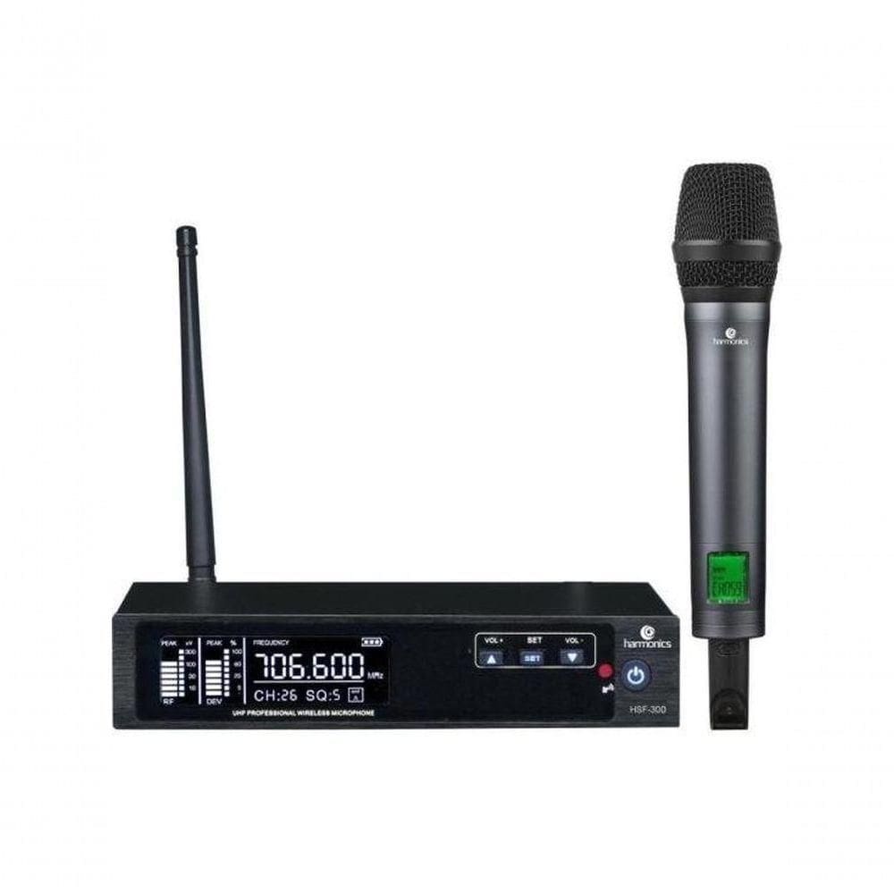 Microfone Sem Fio Harmonics Hsf-300 Simples