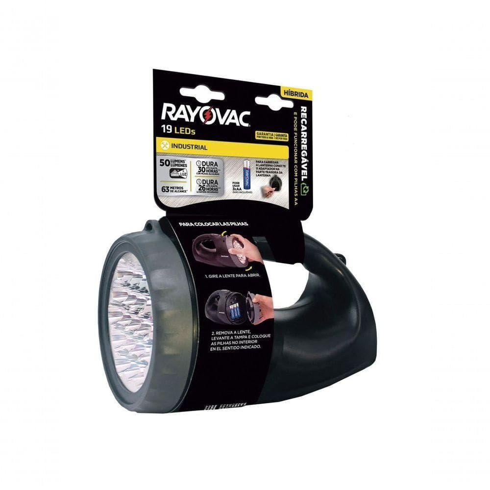 Lanterna Recarregável Hibrida Bivolt R19led110v220v