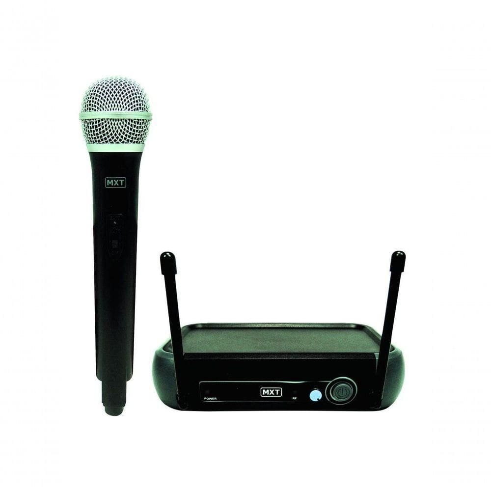 Microfone Sem Fio Mxt Uhf202-201 Frequencia 687.6mhz