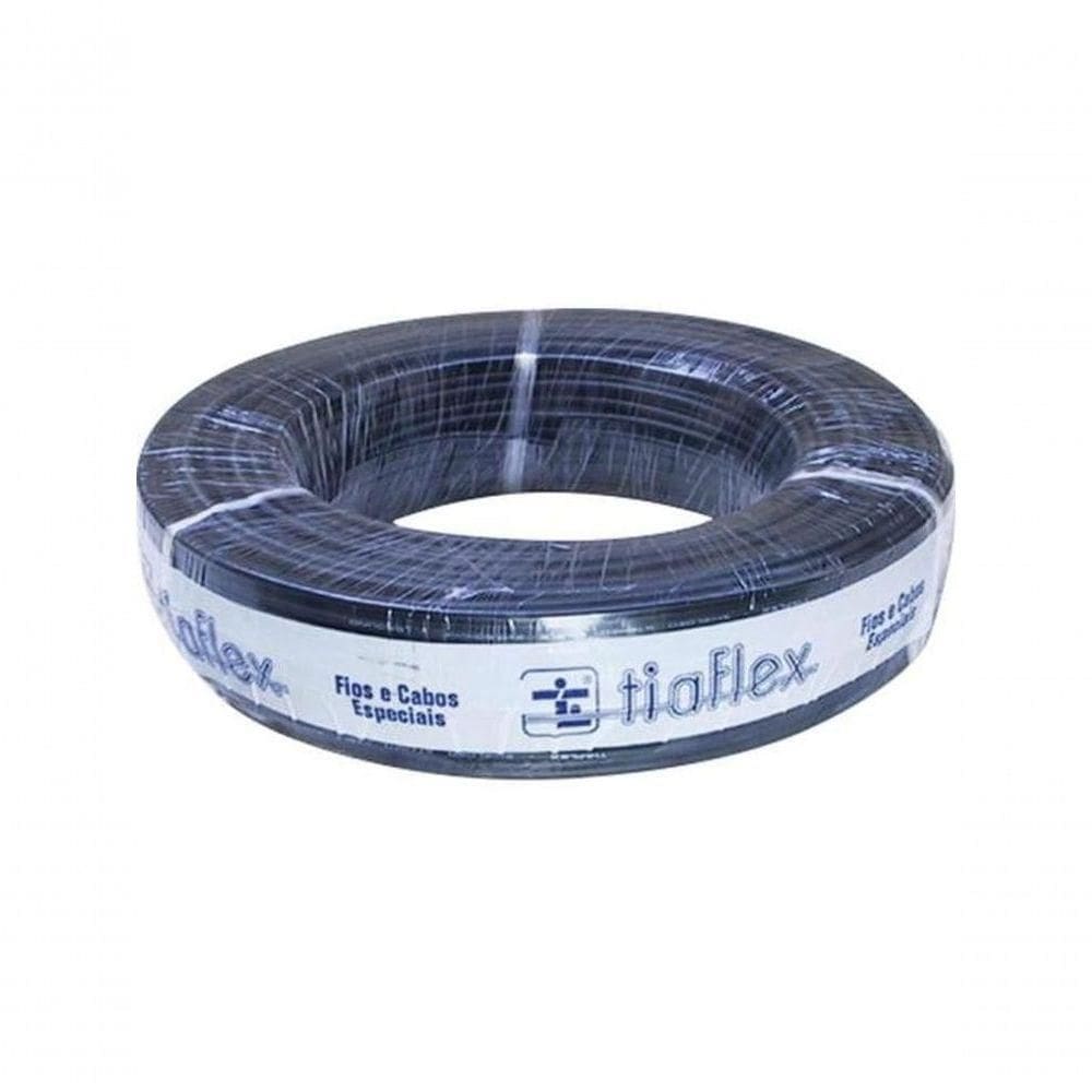 Cabo Multicanal 4p X 24awg Preto Tiaflex - Rl - 50