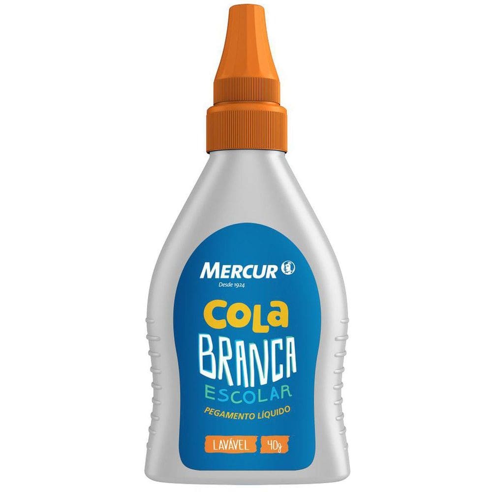 Cola Escolar Mercur 40G.Blister Com 1 Caixa Com 12
