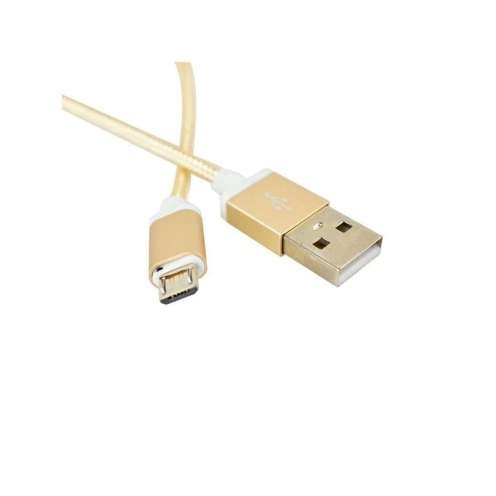 Cabo Usb Evus C-054 Fast Charge Micro Usb Gold 1,0m