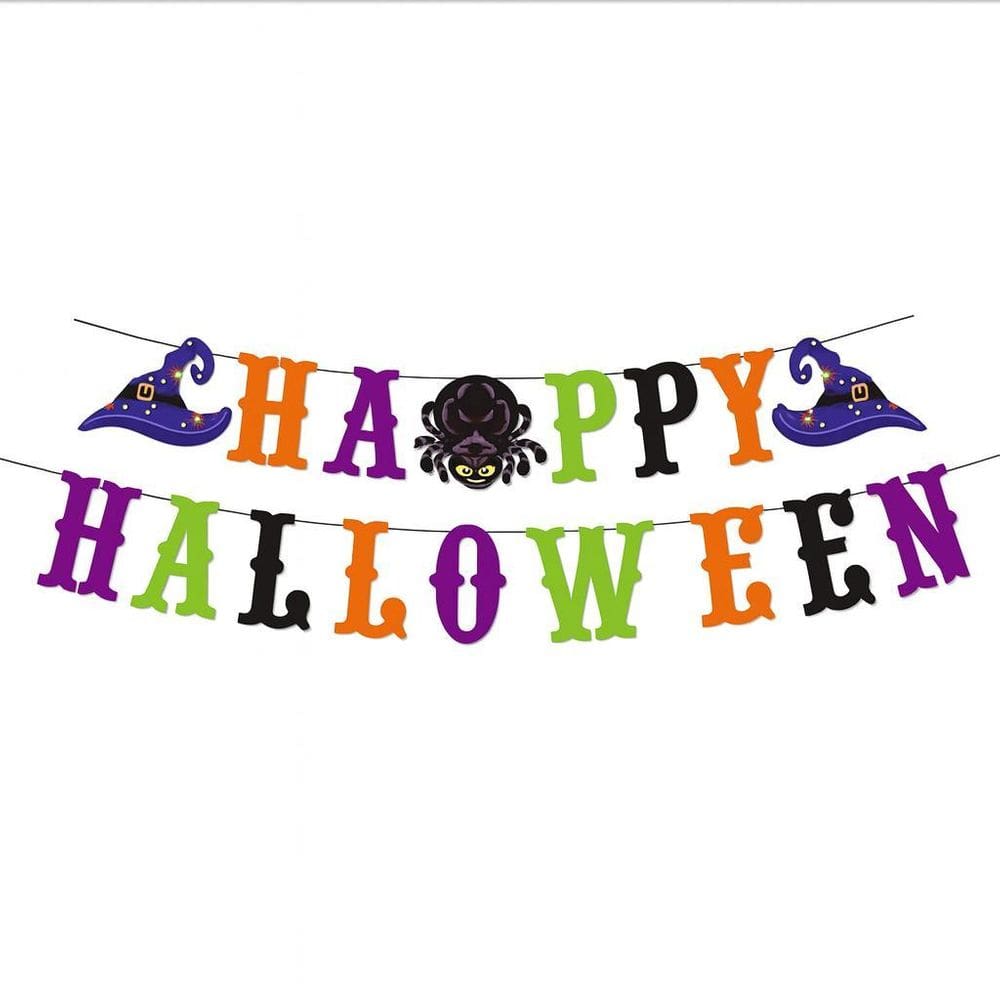 Faixa Decorativa Happy Halloween Colors