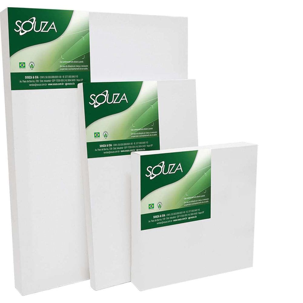 Tela Para Pintura 20X20Cm Tecido Com Mold.Madeira Pct Com 06