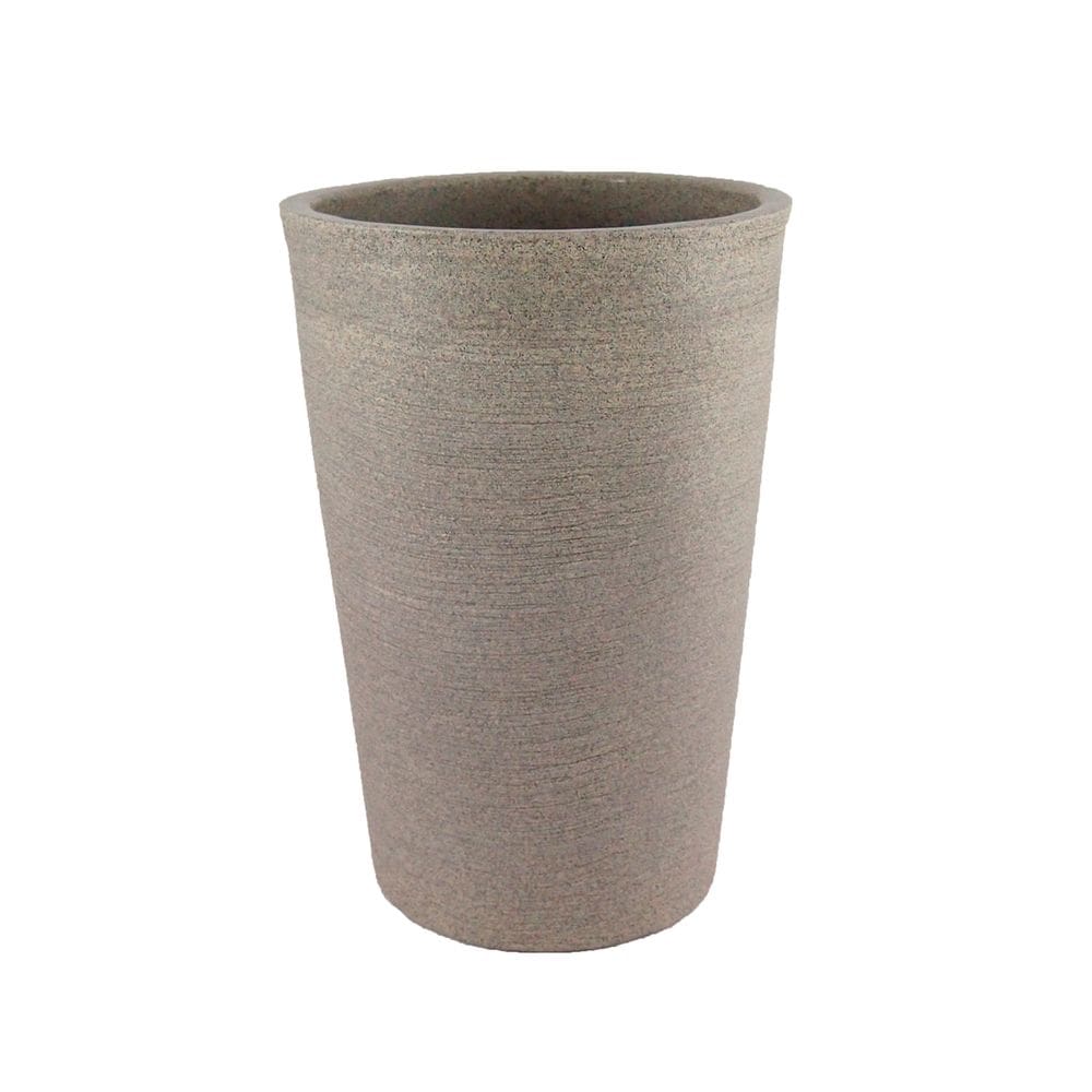 Vaso Plastico Coluna Redonda 36x25x58 Cimento
