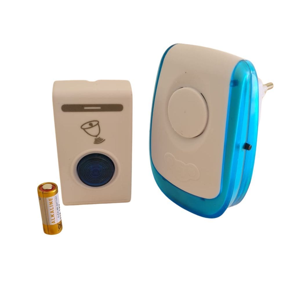 Campainha Sem Fio Residencial Longo Alcance Com Aviso Sonoro Toques Diferentes A Pilha