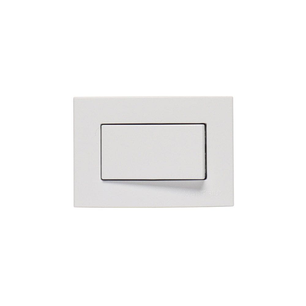 Placa para Móveis 65x45 com Interruptor Intermediário MarGirius Sleek 10A Branca