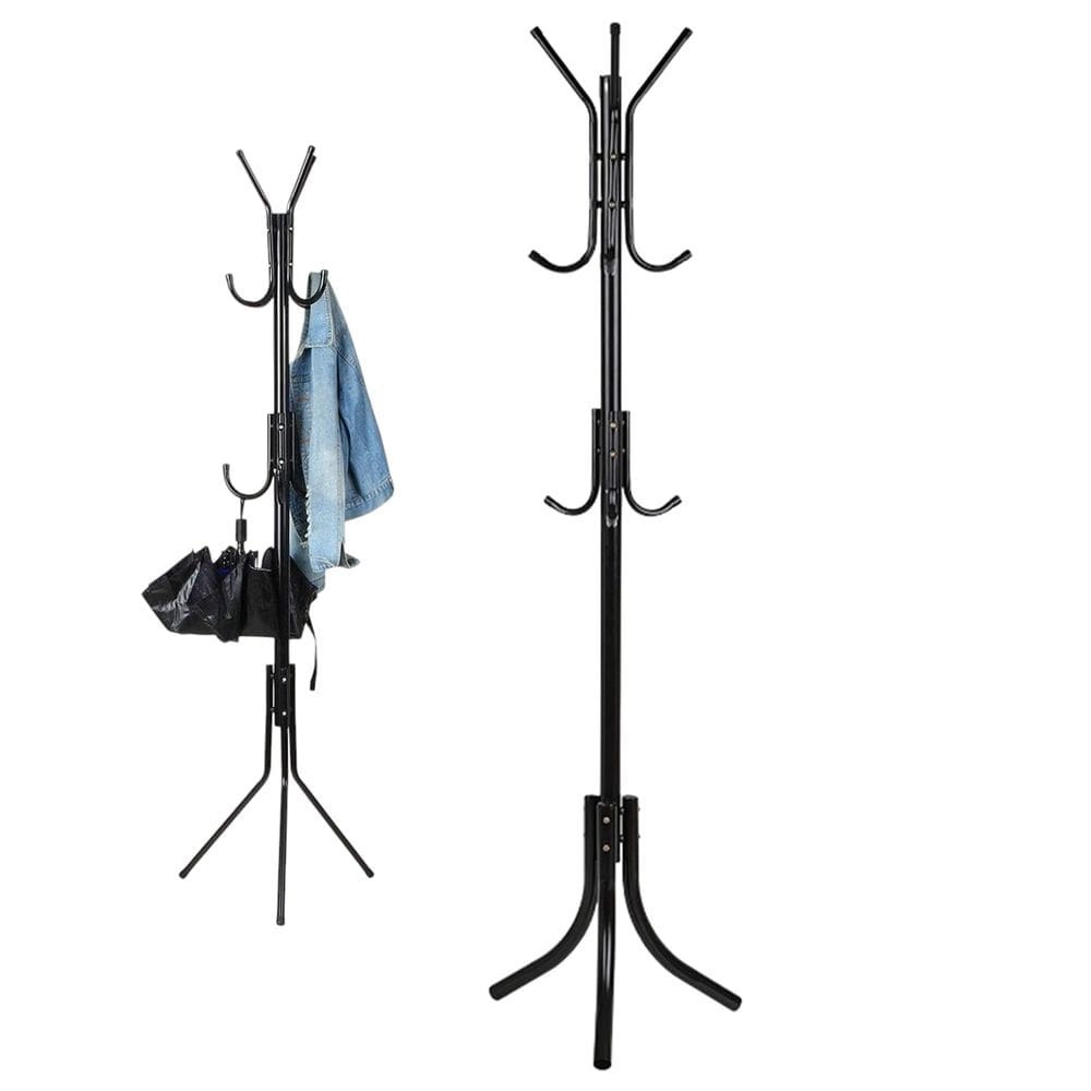 Mancebo Cabideiro Roupa Bolsa Chapeu Arara 9 Ganchos Toalha Casaco Blusa Quarto Closet Sala Entrada Organizaçao Multiuso