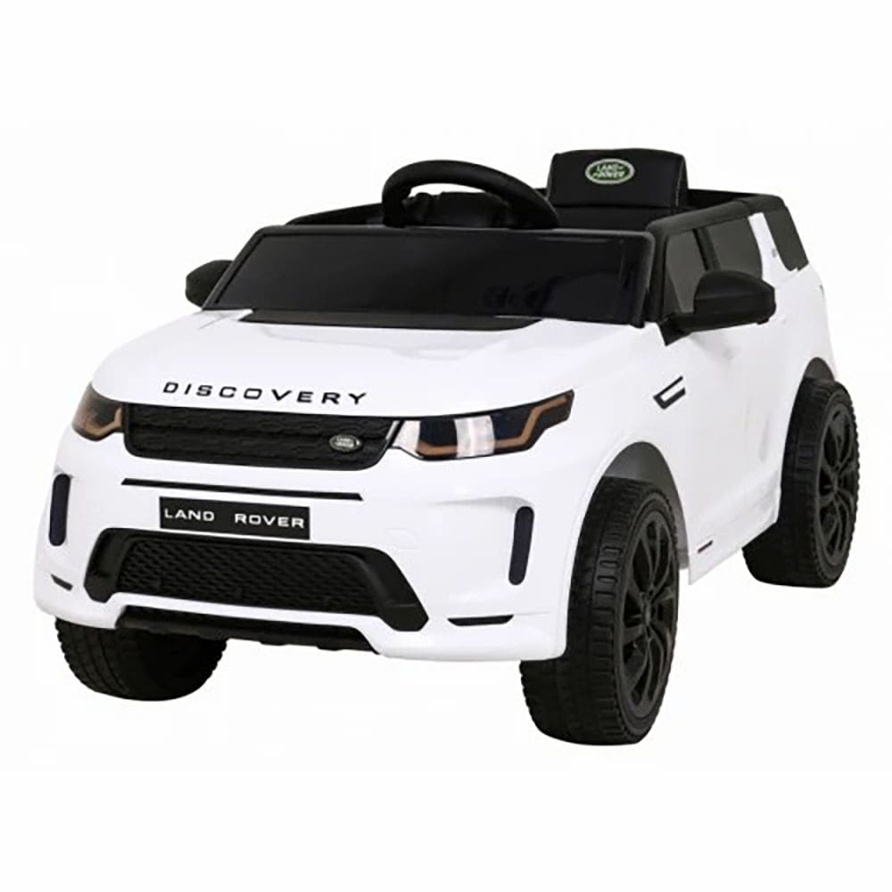 Carro Elétrico Land Rover Branco Controle Remoto 12V