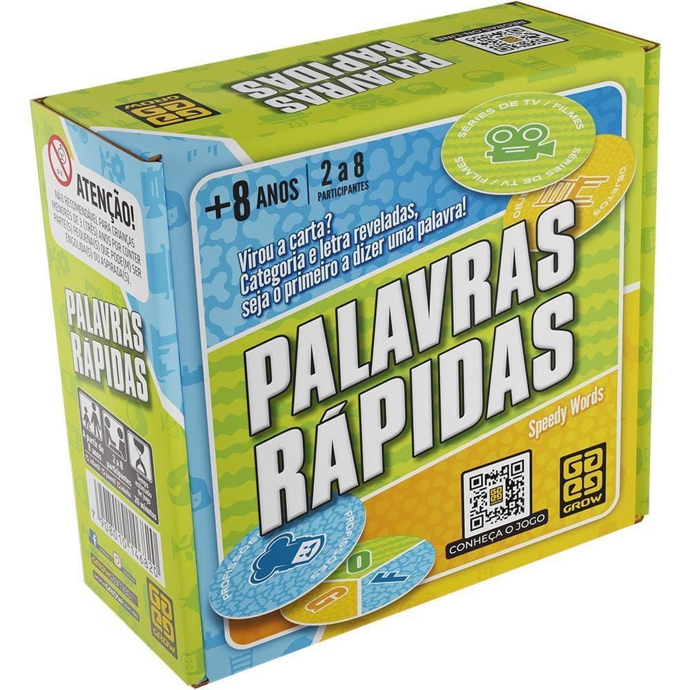 Jogo Palavras Rápidas - Grow Palavras Rápidas