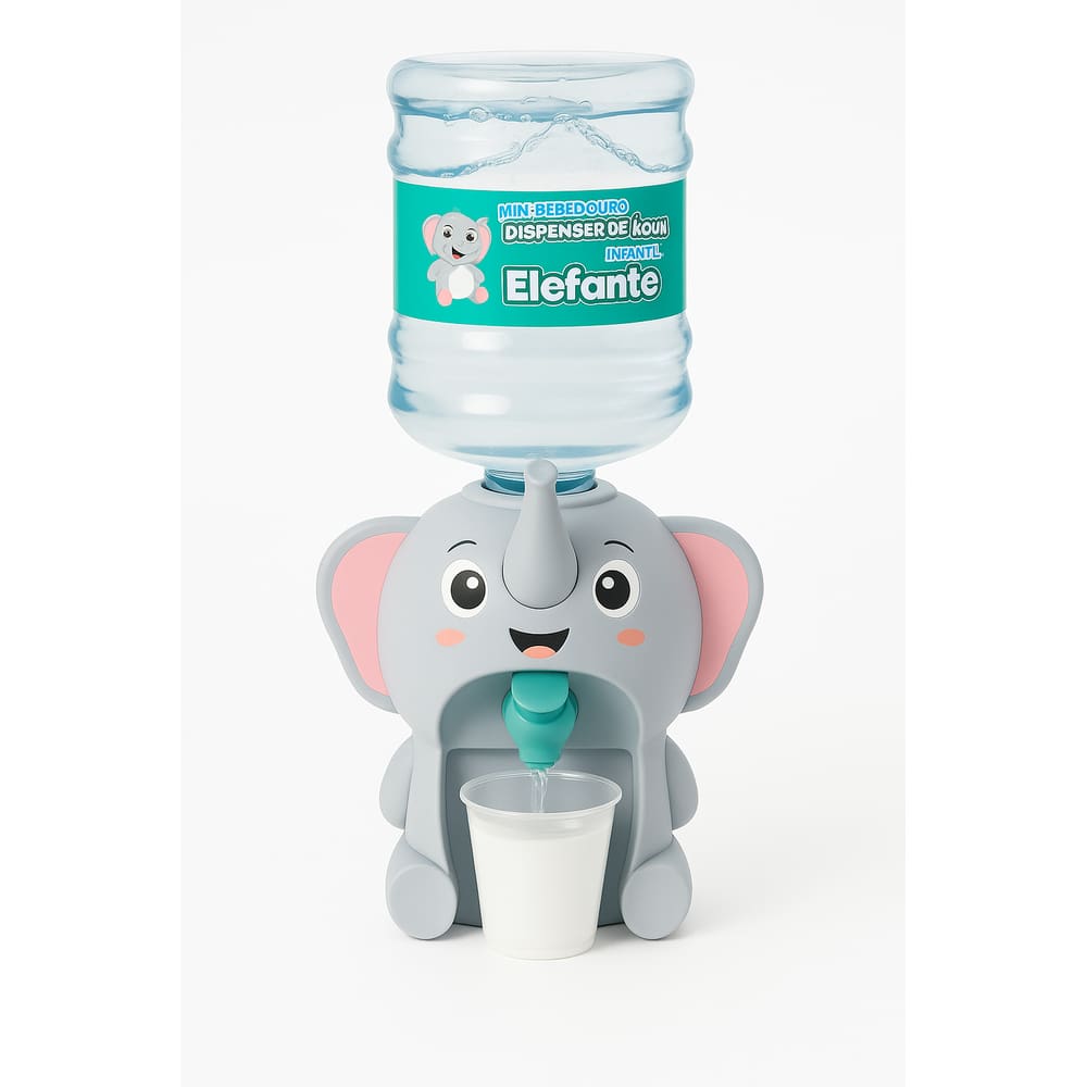 Mini Bebedouro Elefantinho Dispenser Água 2 Copinhos