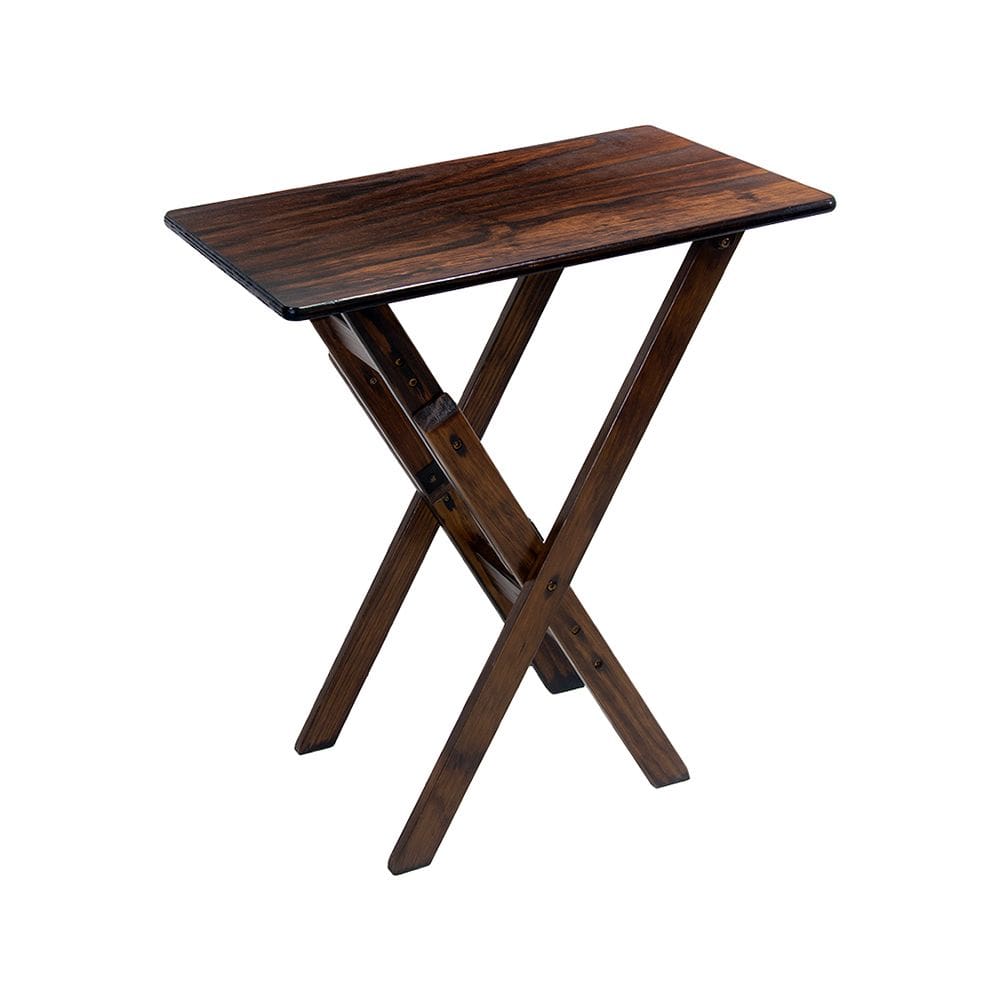 Mesa Apardor Dobrável 68x43cm para Casa ou Restaurante Imbuia / Liso