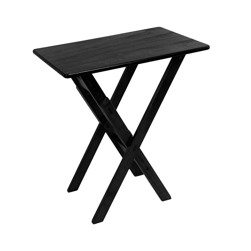 Mesa Apardor Dobrável 68x43cm para Casa ou Restaurante Preto / Liso