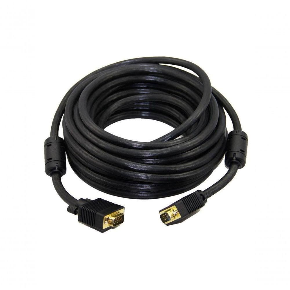 Cabo Nwt Para Monitor Vga Hd15m X Hd15m 20m Preto Com Filtro
