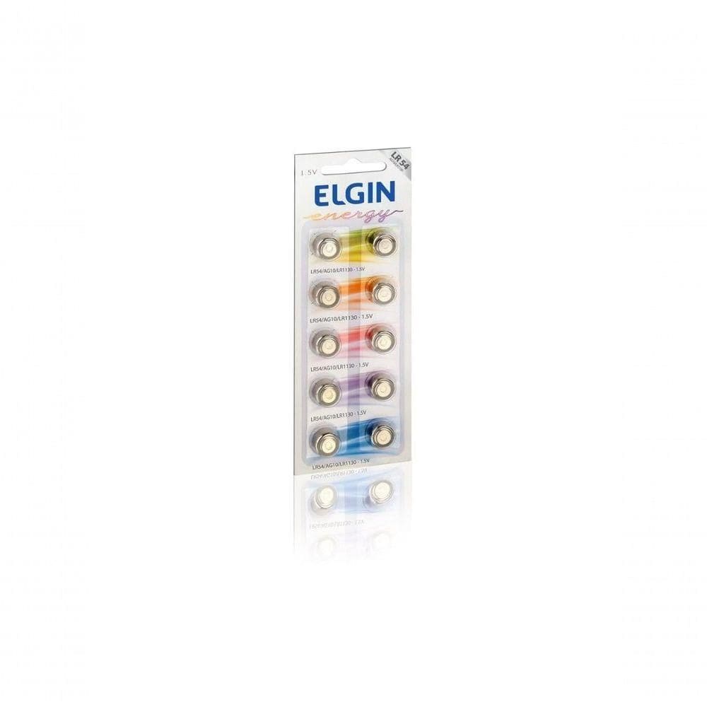 Bateria Alcalina Elgin Ag10-lr1130-lr54