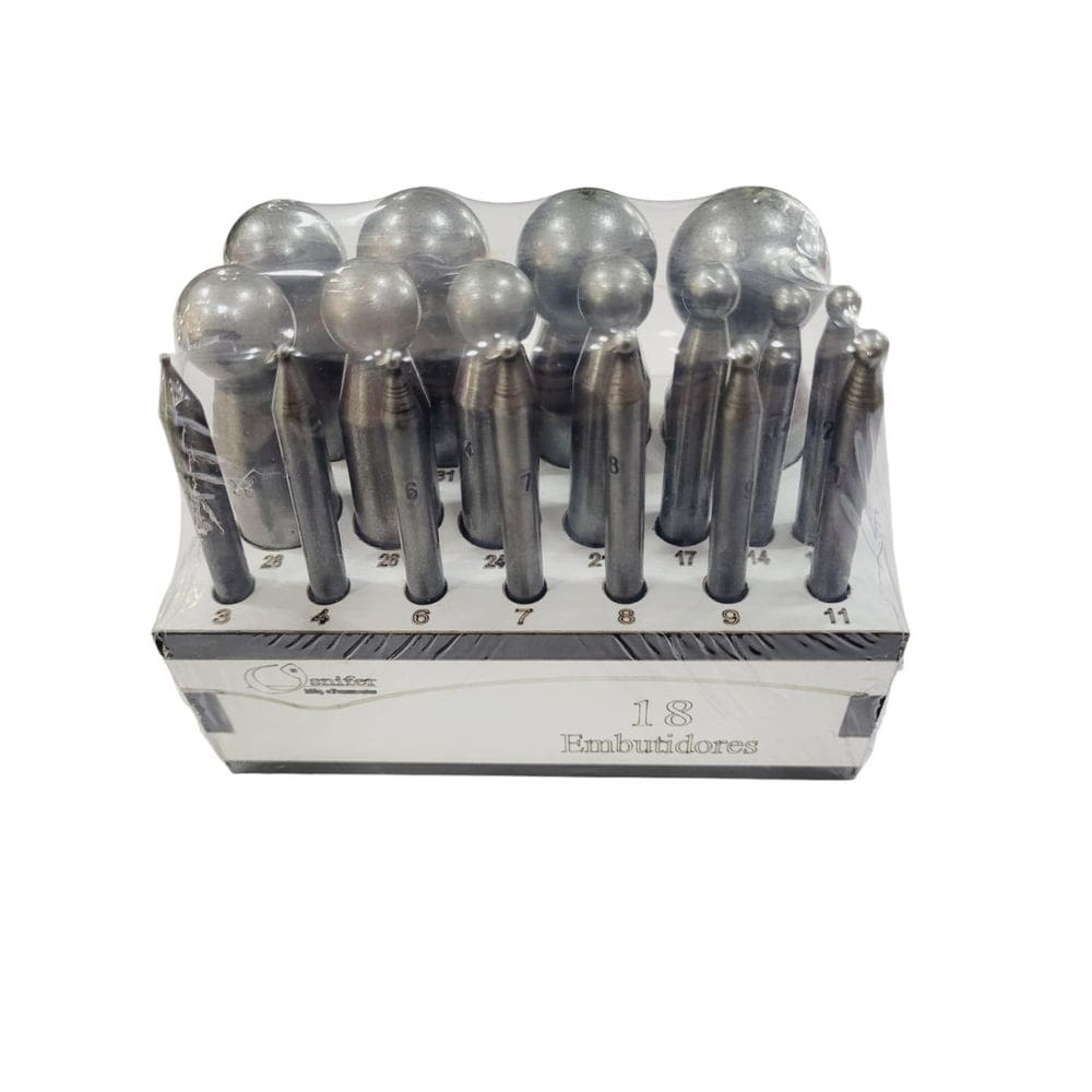 Jogo De Embutidores Com 18 Peças