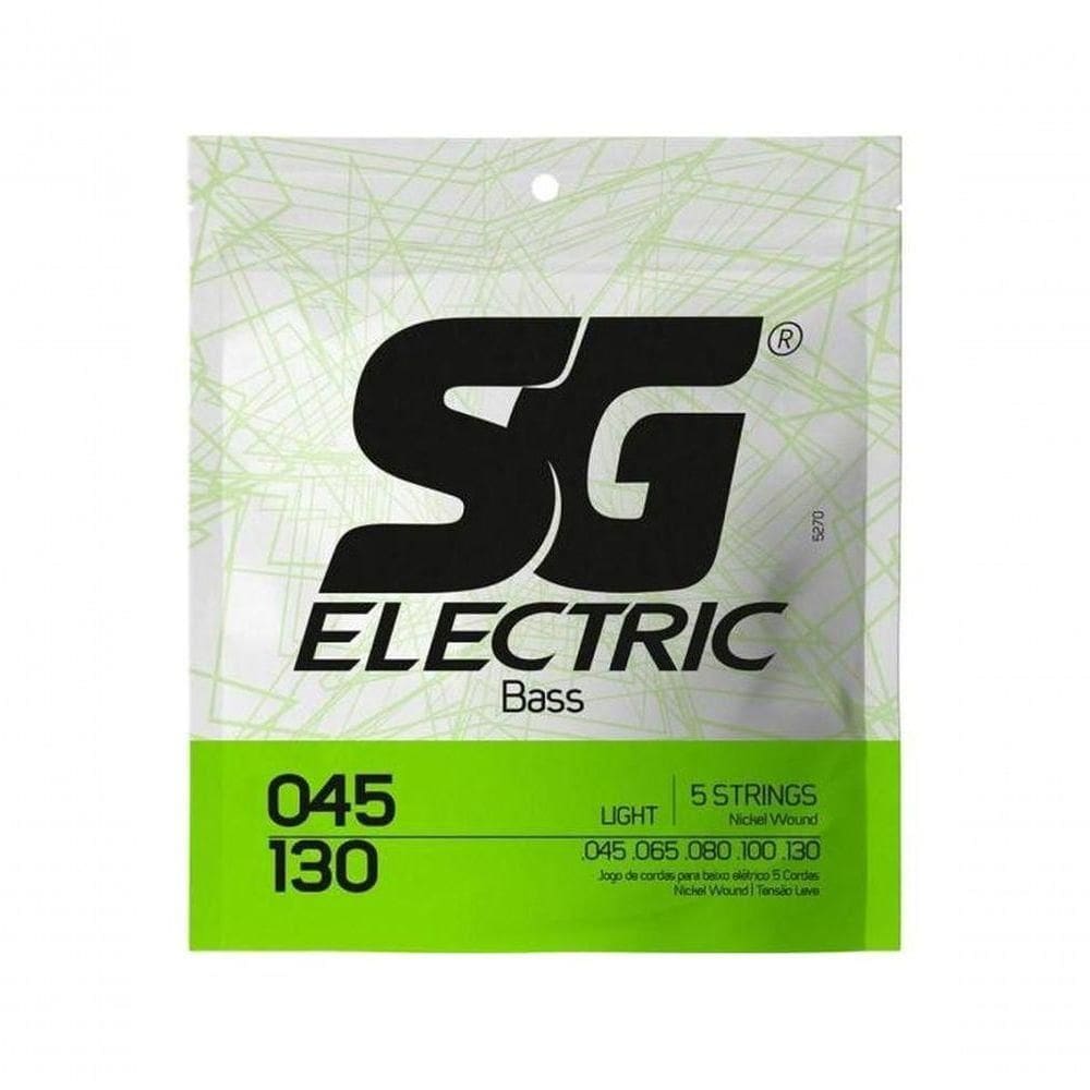 Encordoamento Para Contrabaixo .045 5 Cordas Nickel Sg