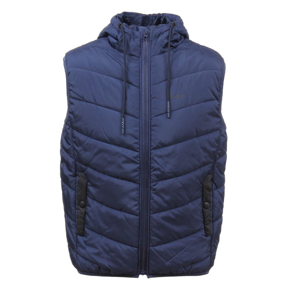 Colete Masculino Puffer Azul com Capuz Wrangler 33970